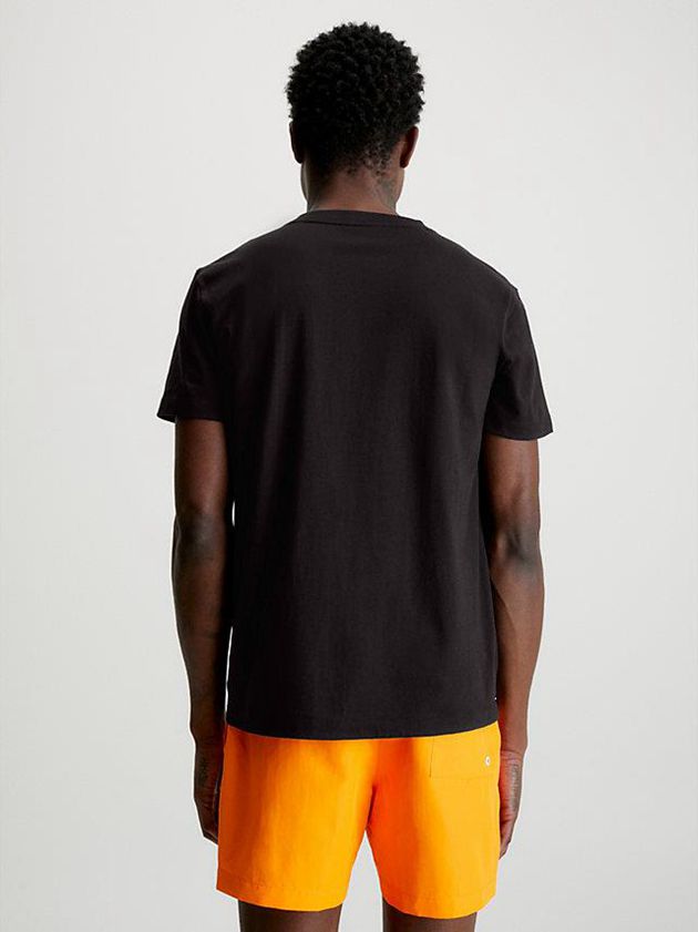 Black Calvin Klein Beach - Intense Power Men T-Shirt | USZR-70368