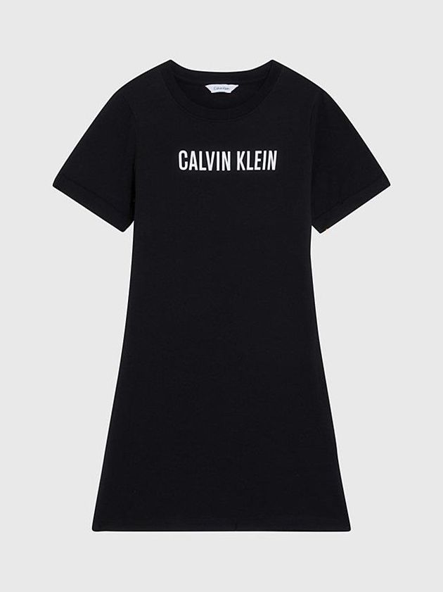 Black Calvin Klein Beach - Intense Power Girls's Dress | IRDE-52178