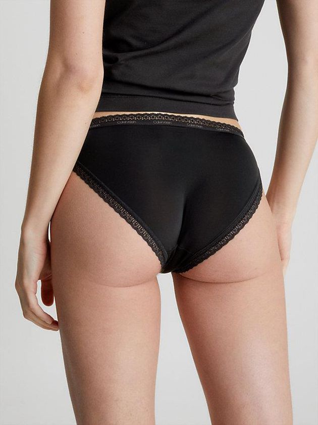 Black Calvin Klein Bikini - Bottoms Up Women Briefs | FBUM-53197