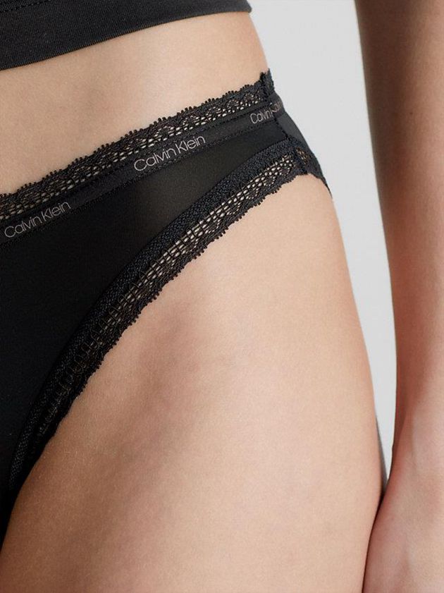 Black Calvin Klein Bikini - Bottoms Up Women Briefs | FBUM-53197