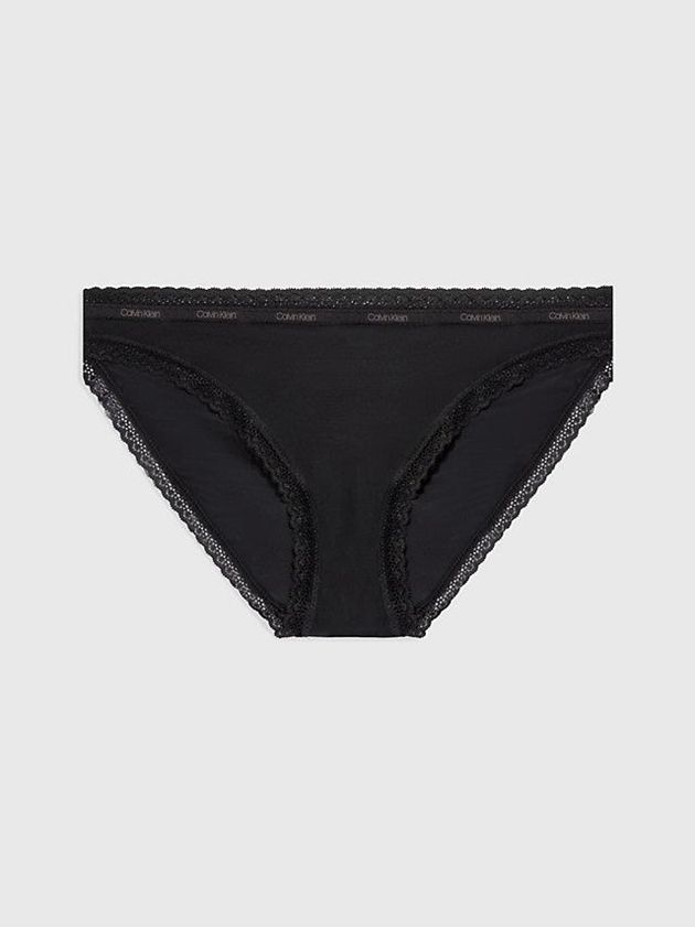 Black Calvin Klein Bikini - Bottoms Up Women Briefs | FBUM-53197