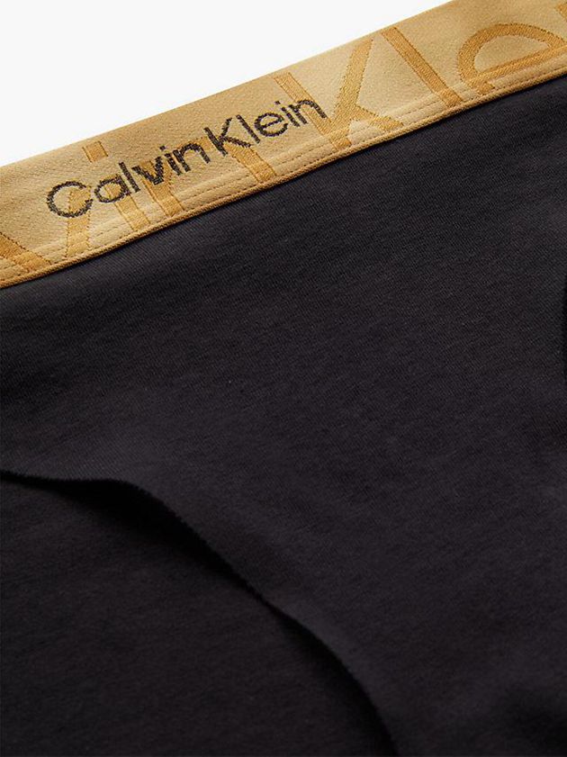 Black Calvin Klein Bikini - Embossed Icon Women Briefs | ZXGK-35276