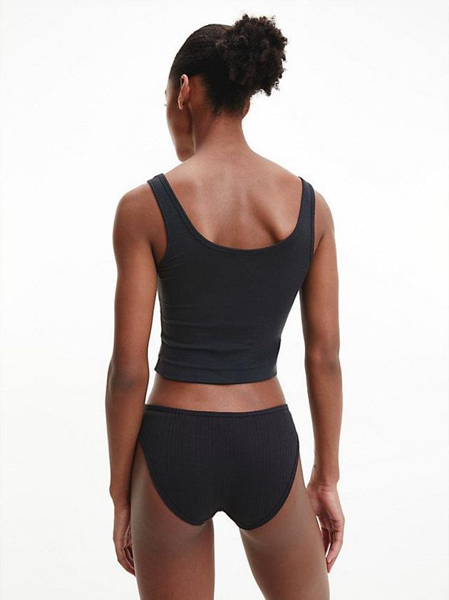 Black Calvin Klein Bikini - Pure Ribbed Women Briefs | NCXP-91632