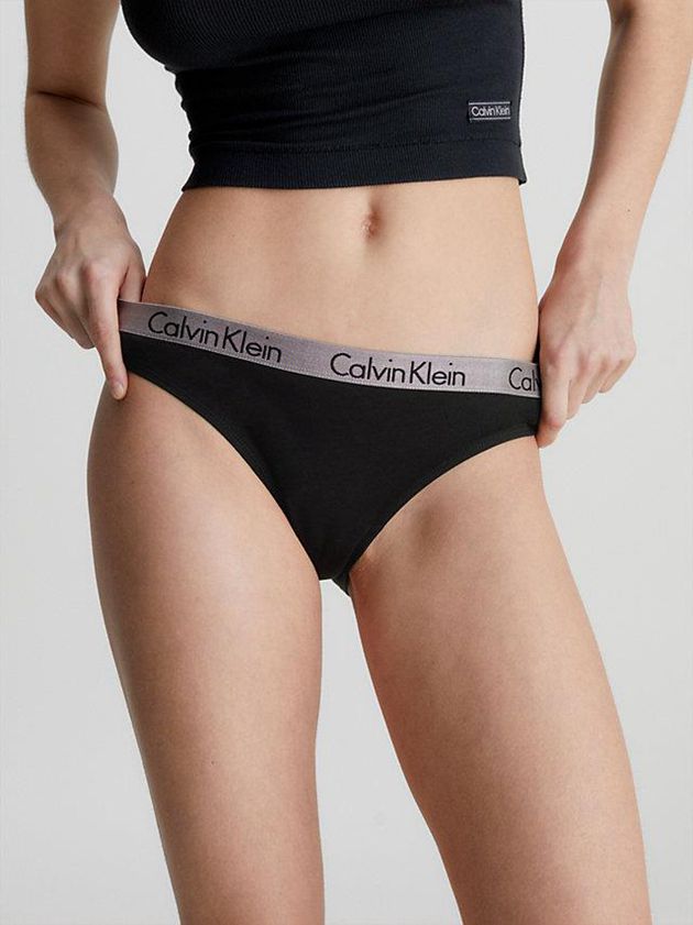 Black Calvin Klein Bikini - Radiant Cotton Women Briefs | XKAS-62015