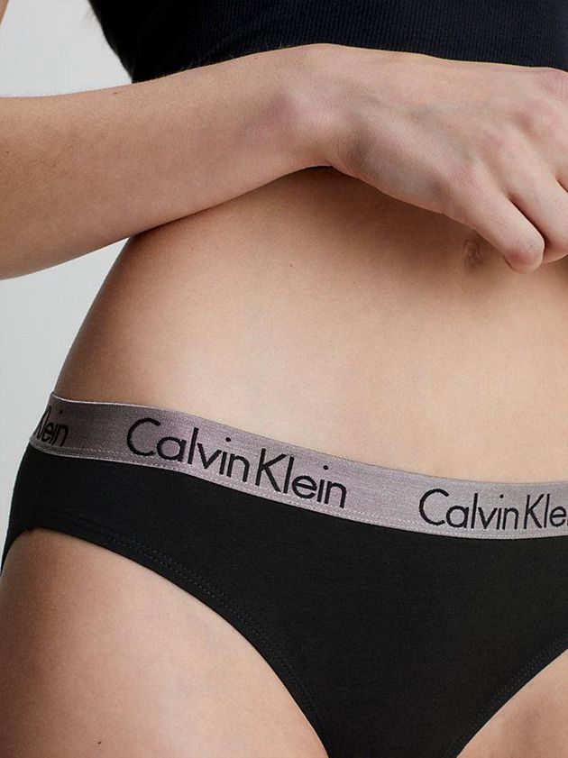 Black Calvin Klein Bikini - Radiant Cotton Women Briefs | XKAS-62015
