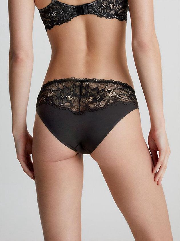 Black Calvin Klein Bikini - Seductive Comfort Women Briefs | ELJB-46298