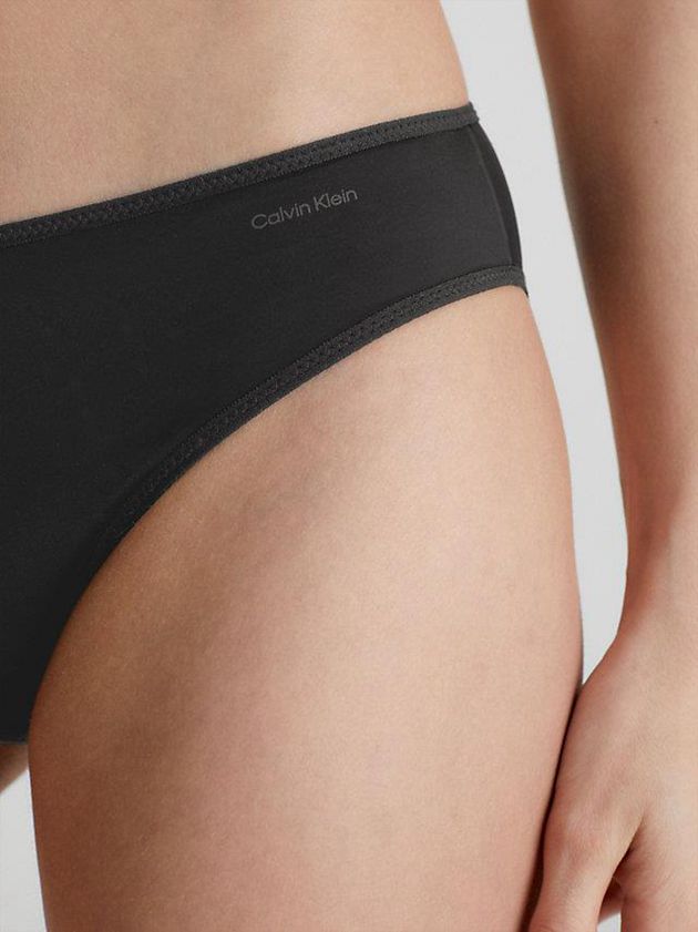Black Calvin Klein Bikini - Sheer Marquisette Women Briefs | MUKI-38451