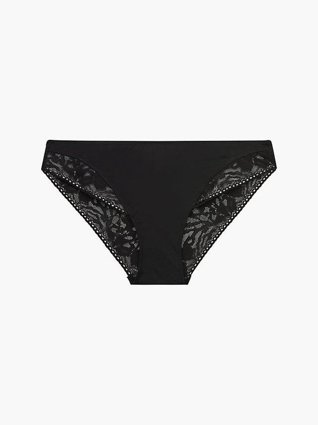 Black Calvin Klein Bikini - Ultra Soft Lace Women Briefs | EHRI-46512