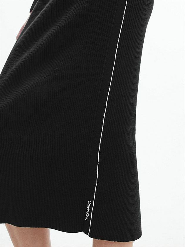 Black Calvin Klein Bodycon Jumper Women Dress | PGTN-69807