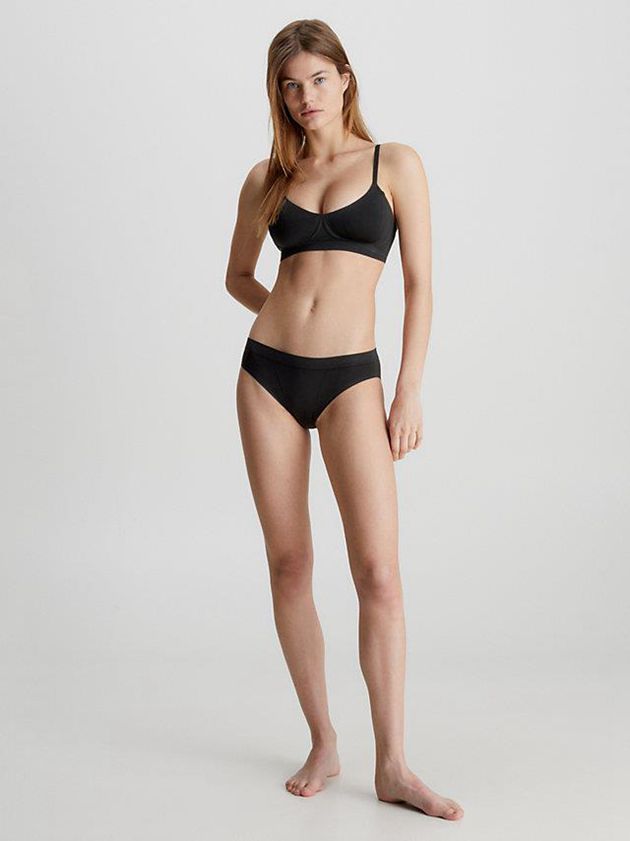 Black Calvin Klein Bonded Flex Women Bra | TNYE-90742