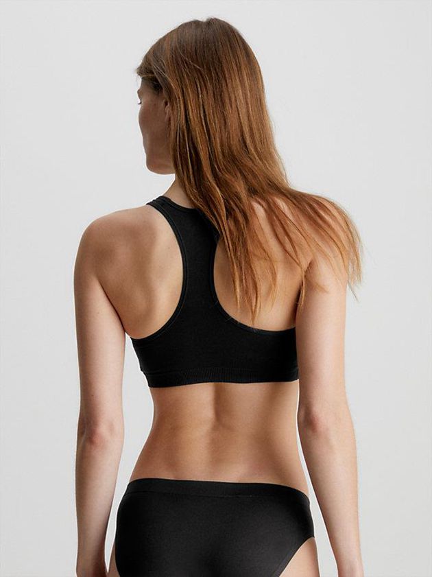 Black Calvin Klein Bonded Flex Women Bra | ILOK-16870