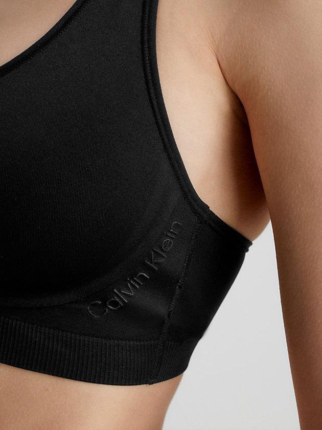 Black Calvin Klein Bonded Flex Women Bra | ILOK-16870