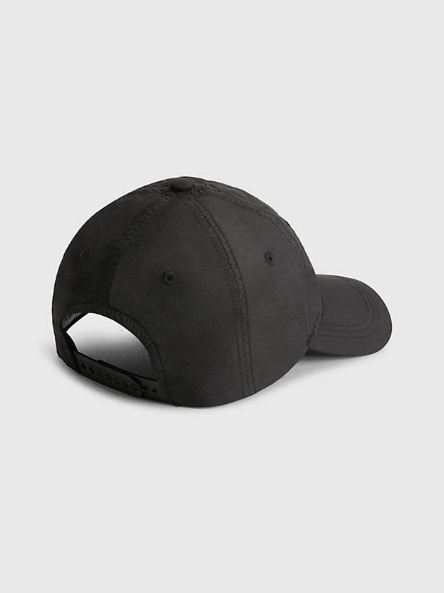 Black Calvin Klein CK Nylon Men Cap | OZWT-34561