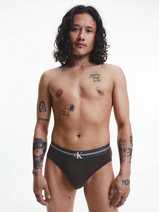 Black Calvin Klein CK One Recycled Men Briefs | RLSD-84167