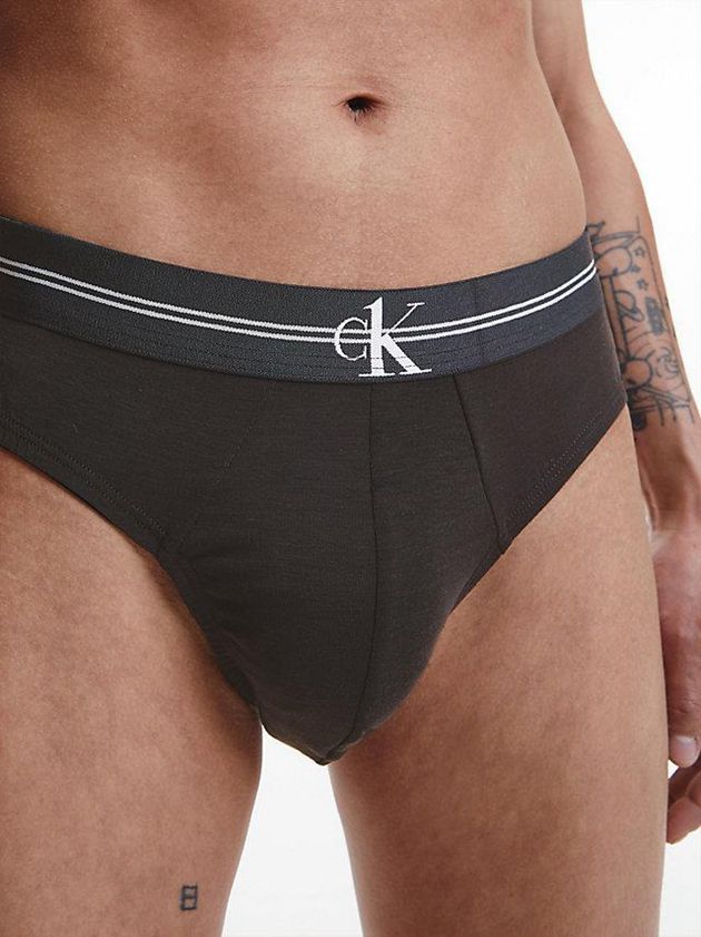 Black Calvin Klein CK One Recycled Men Briefs | RLSD-84167