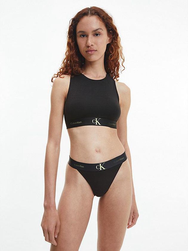 Black Calvin Klein CK One Women Bra | BRKQ-49758