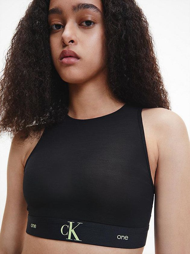 Black Calvin Klein CK One Women Bra | UROT-17356