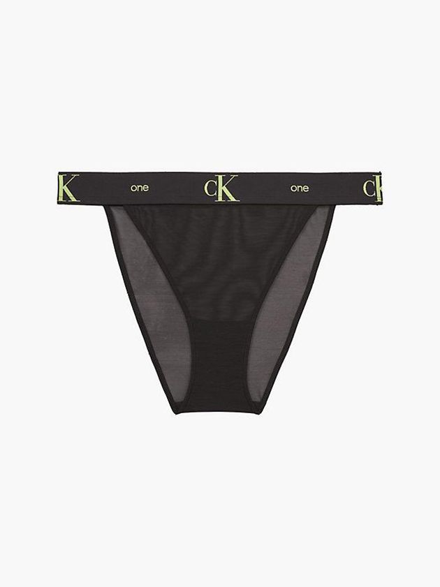 Black Calvin Klein CK One Women Thong | TXBW-36175