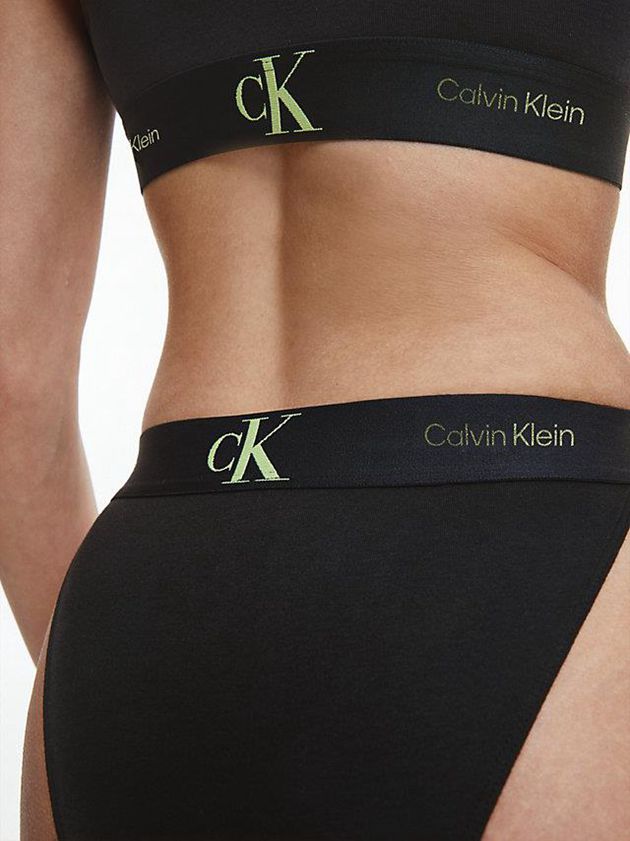 Black Calvin Klein CK One Women Thong | VODQ-42519
