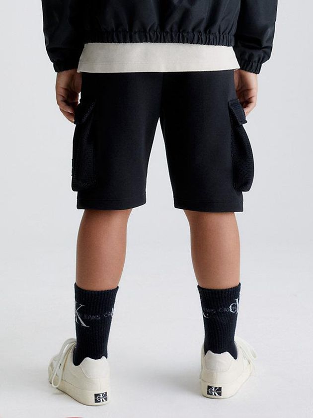 Black Calvin Klein Cargo Boys's Shorts | KRLN-91308