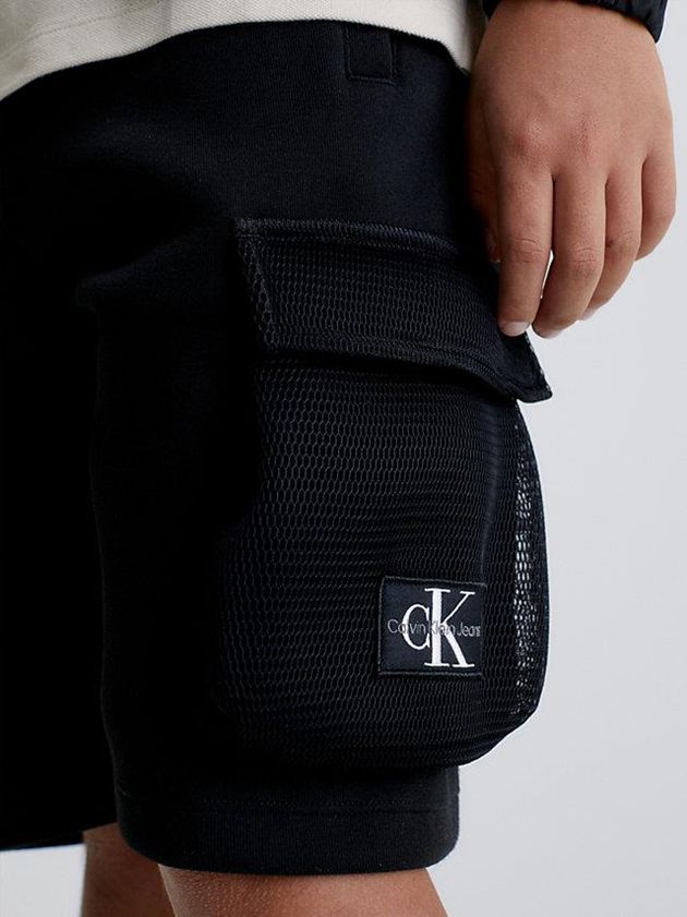 Black Calvin Klein Cargo Boys's Shorts | KRLN-91308