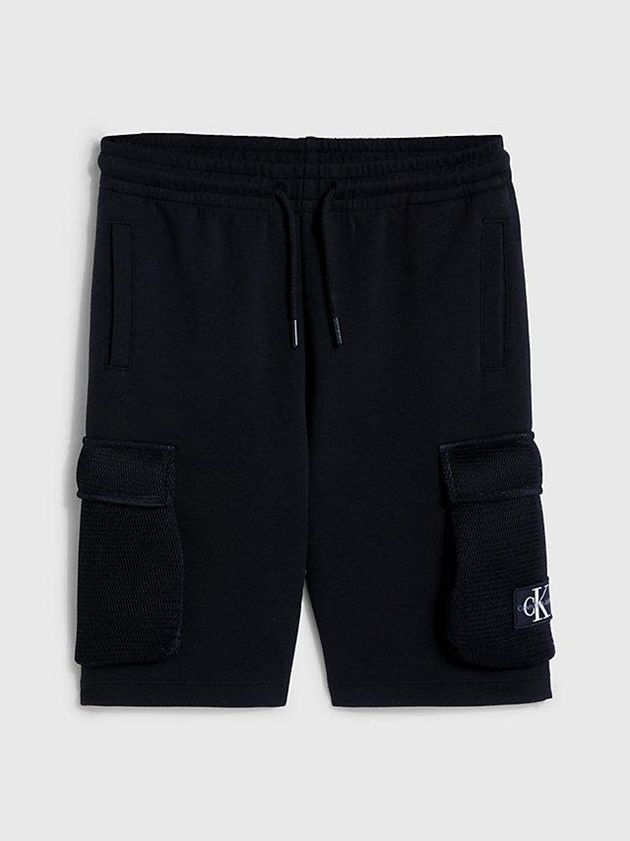 Black Calvin Klein Cargo Boys's Shorts | KRLN-91308