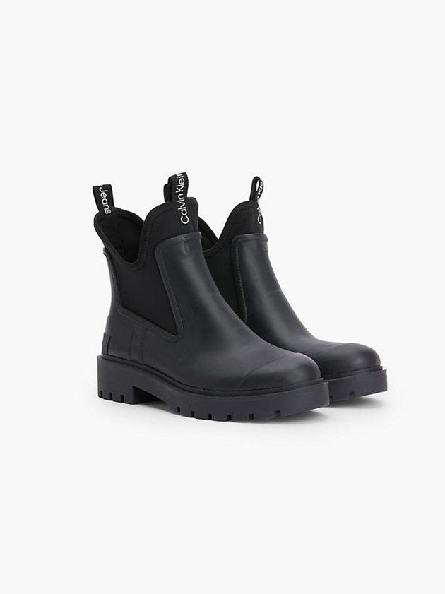 Black Calvin Klein Chelsea Rain Women Boots | NDZV-24615