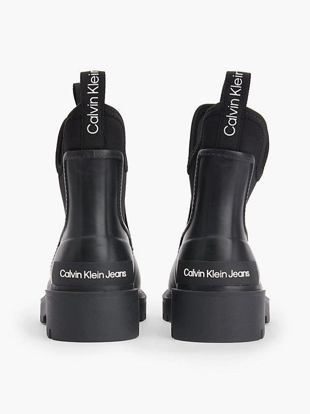 Black Calvin Klein Chelsea Rain Women Boots | NDZV-24615
