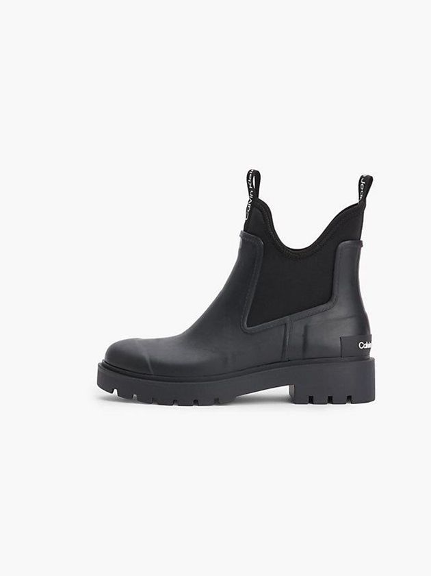 Black Calvin Klein Chelsea Rain Women Boots | NDZV-24615