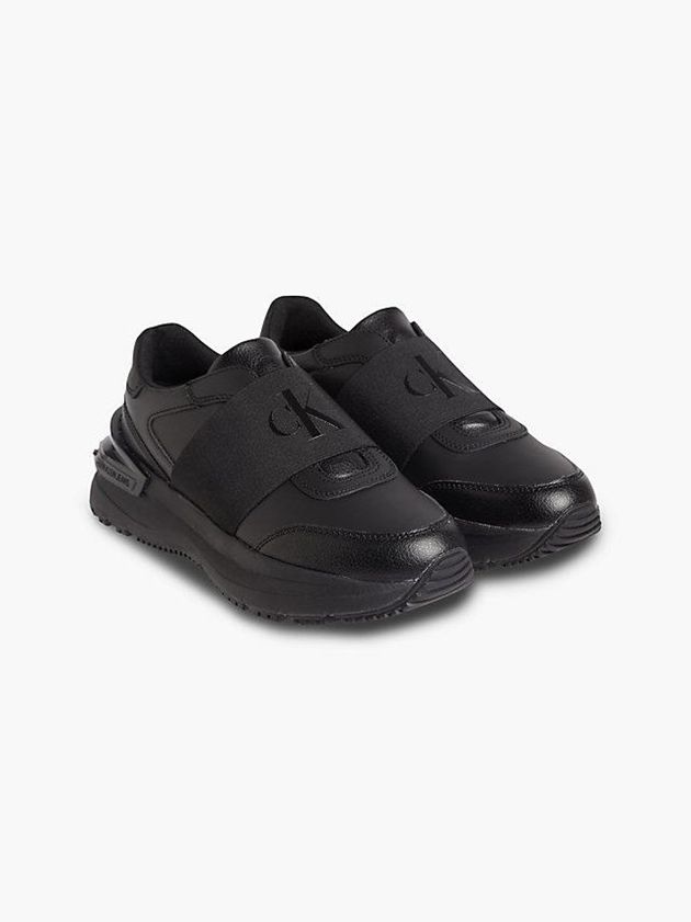 Black Calvin Klein Chunky Slip-On Women Sneakers | VGWN-36427