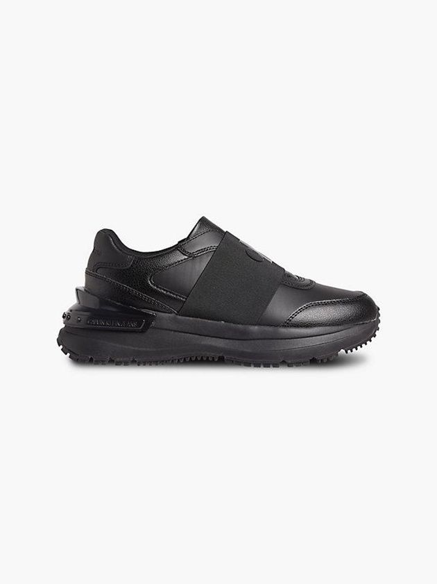 Black Calvin Klein Chunky Slip-On Women Sneakers | VGWN-36427