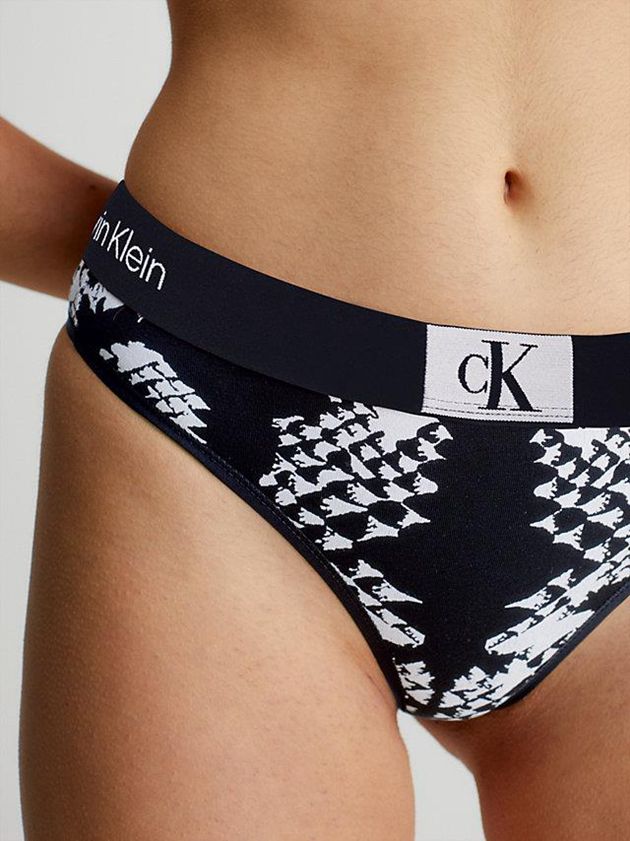 Black Calvin Klein Ck96 Women Thong | HTAE-48523