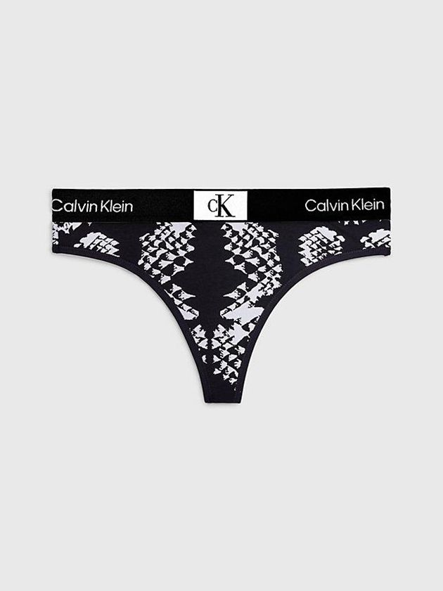 Black Calvin Klein Ck96 Women Thong | HTAE-48523