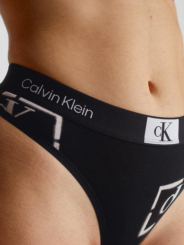 Black Calvin Klein Ck96 Women Thong | WEHD-40236