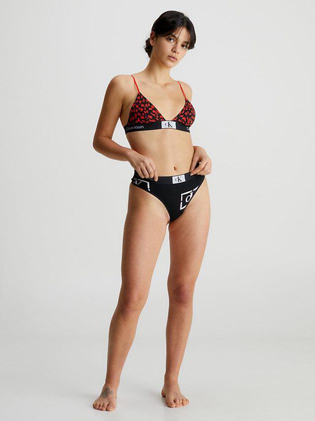 Black Calvin Klein Ck96 Women Thong | WEHD-40236