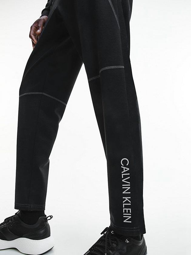 Black Calvin Klein Comfort Stretch Men Joggers | HPBV-06748