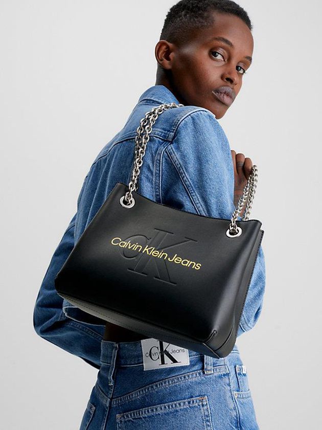 Black Calvin Klein Convertible Shoulder Women Bags | QSOR-32045