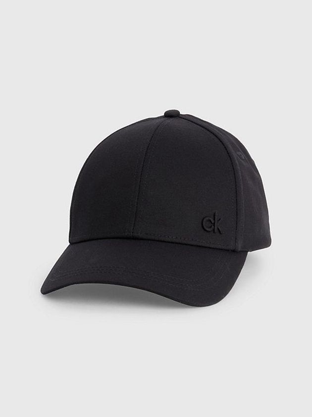 Black Calvin Klein Cotton Twill Women Cap | RCJI-92307