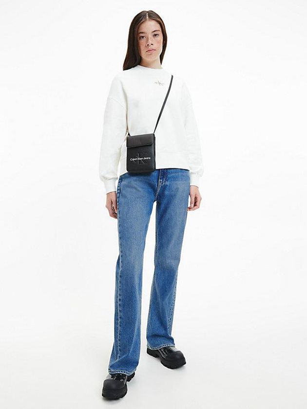 Black Calvin Klein Crossbody Phone Pouch Women Bags | VPQS-89023