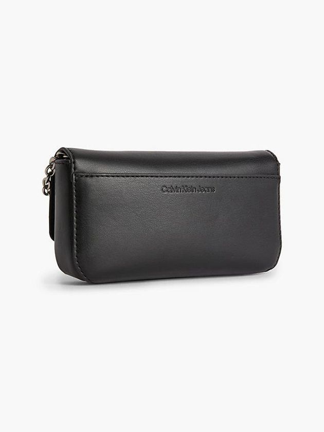 Black Calvin Klein Crossbody Phone Pouch Women Bags | LBNF-93276