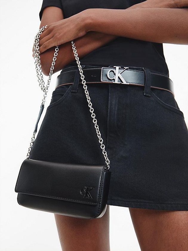 Black Calvin Klein Crossbody Phone Pouch Women Bags | LBNF-93276