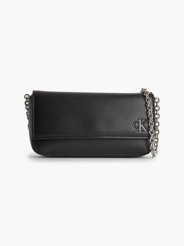 Black Calvin Klein Crossbody Phone Pouch Women Bags | LBNF-93276