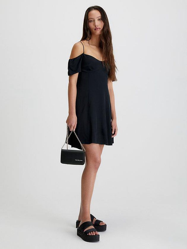 Black Calvin Klein Crossbody Phone Women Bags | QVIB-31247