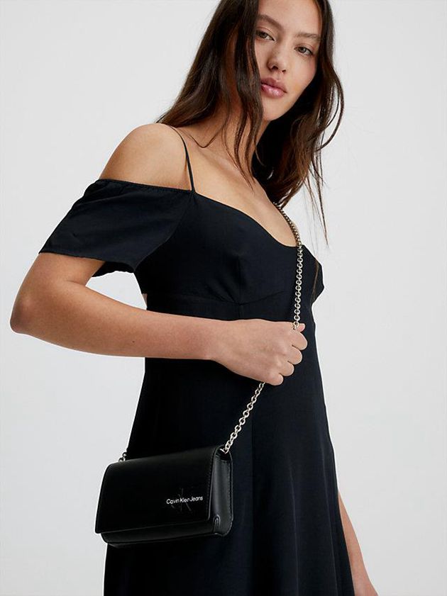 Black Calvin Klein Crossbody Phone Women Bags | QVIB-31247