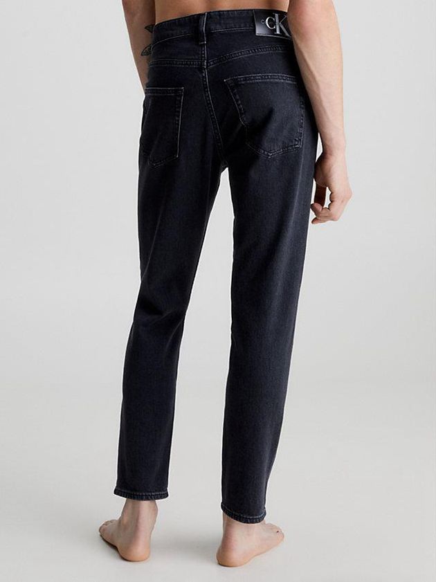 Black Calvin Klein Dad Men Jeans | OVLX-91370