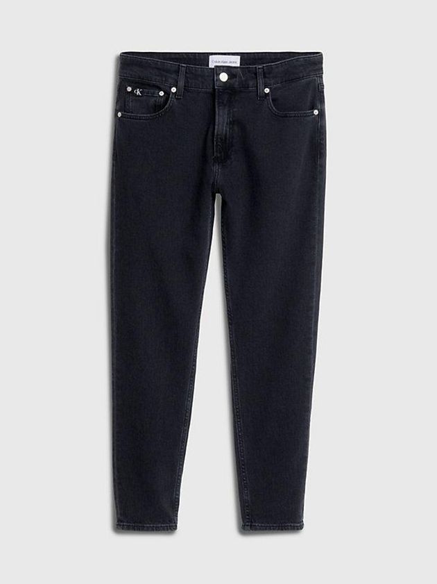 Black Calvin Klein Dad Men Jeans | OVLX-91370