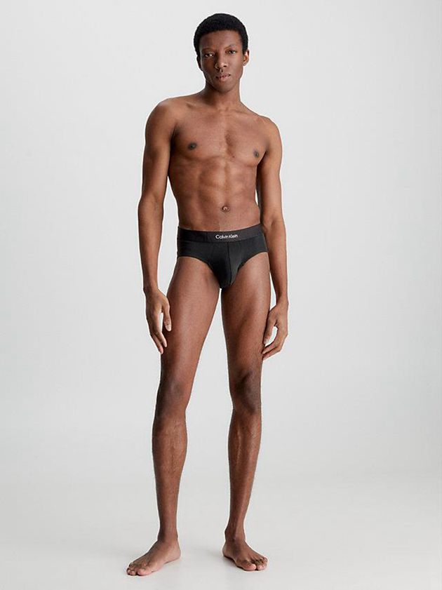 Black Calvin Klein Embossed Icon Men Briefs | QZYL-68309