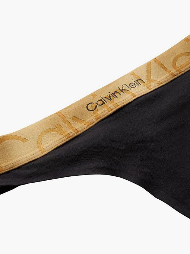 Black Calvin Klein Embossed Icon Women Thong | FVWY-02986