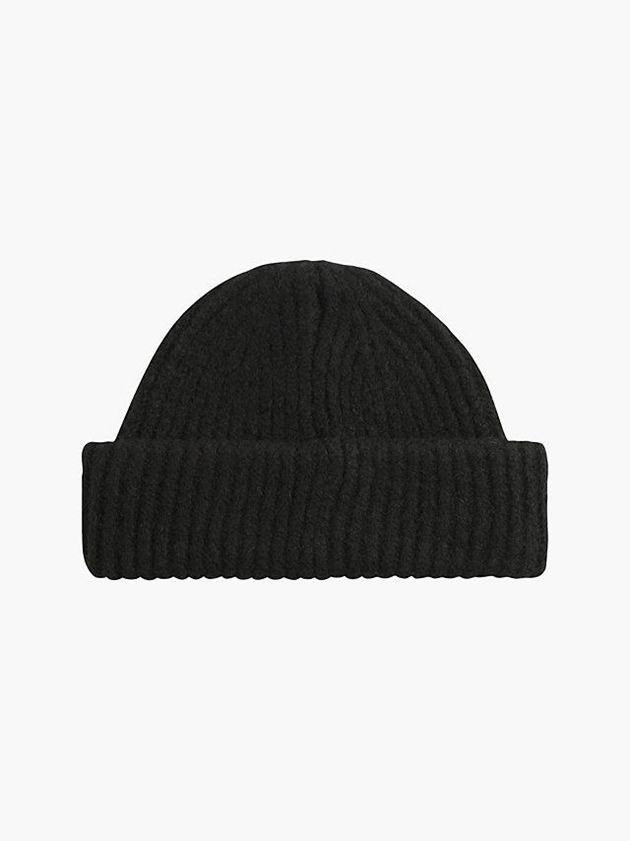 Black Calvin Klein Fisherman Women Beanie | OJEM-76405
