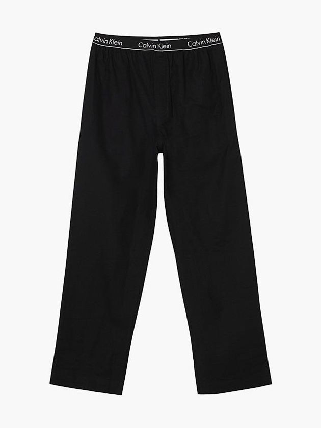 Black Calvin Klein Flannel Pyjama Men Pants | PCOU-69350